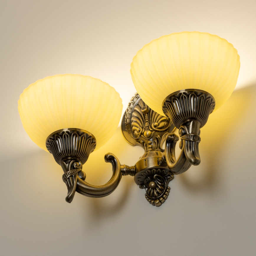 Brilagi - Sienas lampa CLASSIC 2xE27/60W/230V misiņš