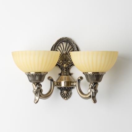 Brilagi - Sienas lampa CLASSIC 2xE27/60W/230V misiņš
