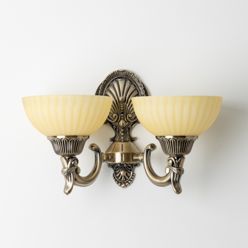 Brilagi - Sienas lampa CLASSIC 2xE27/60W/230V misiņš