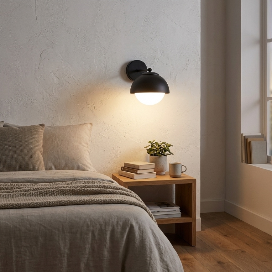 BRILAGI - Sienas lampa COSMO 1xE27/60W/230V melna