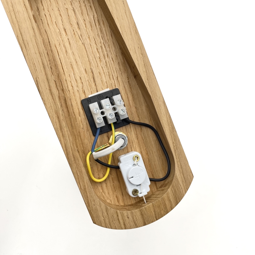 Brilagi - Sienas lampa COTTAGE 1xG9/40W/230V ozols/balta