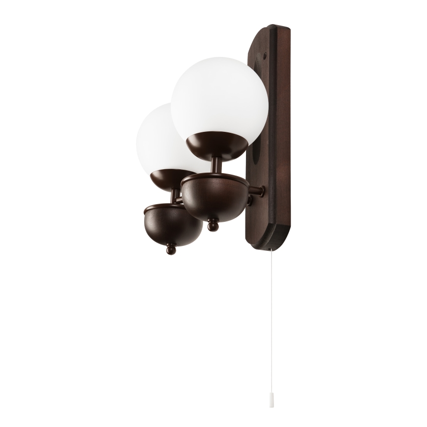 Brilagi - Sienas lampa COTTAGE 2xG9/40W/230V dižskābardis/balta