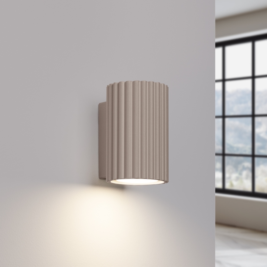 Brilagi - Sienas lampa CRESTO 2xGU10/10W/230V 10 cm taupe