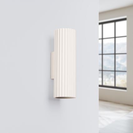 Brilagi - Sienas lampa CRESTO 2xGU10/10W/230V 20 cm krēmkrāsa