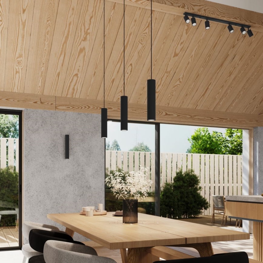 Brilagi - Sienas lampa CRESTO 2xGU10/10W/230V 20 cm melna