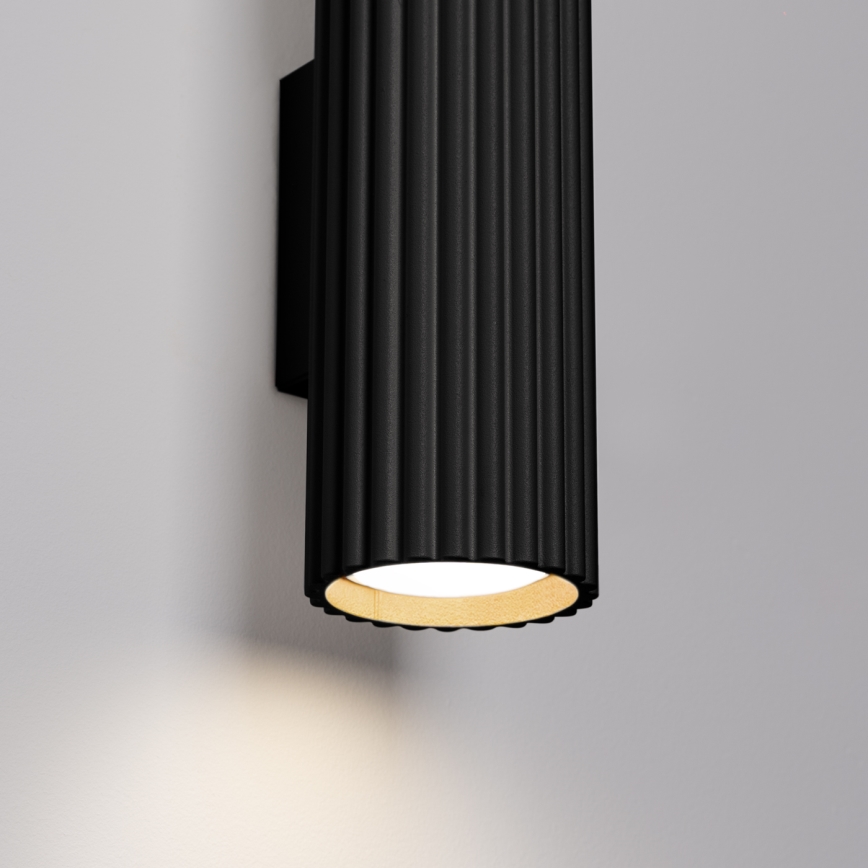 Brilagi - Sienas lampa CRESTO 2xGU10/10W/230V 20 cm melna