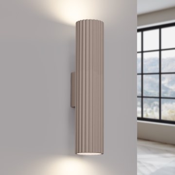 Brilagi - Sienas lampa CRESTO 2xGU10/10W/230V 20 cm taupe