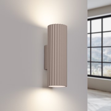 Brilagi - Sienas lampa CRESTO 2xGU10/10W/230V 30 cm taupe