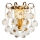 Brilagi - Sienas lampa CRYSTAL 1xE14/60W/230V misiņš