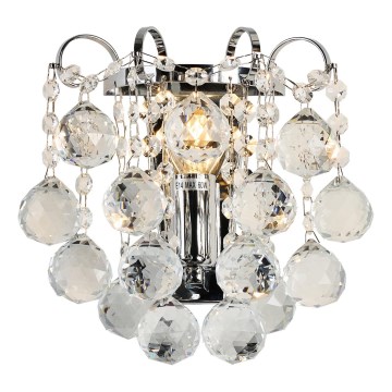 Brilagi - Sienas lampa CRYSTAL 1xE14/60W/230V spīdīgi hromēts