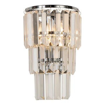 Brilagi - Sienas lampa CRYSTAL 1xE14/60W/230V spīdīgi hromēts