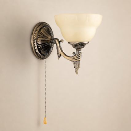 BRILAGI - Sienas lampa DAHLIA 1xE27/40W/230V misiņš