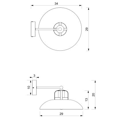 Brilagi - Sienas lampa FLAMENGO 1xE27/60W/230V zila