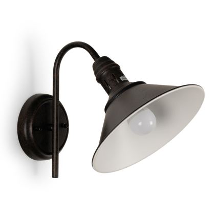 BRILAGI - Sienas lampa FORGE 1xE27/60W/230V melna