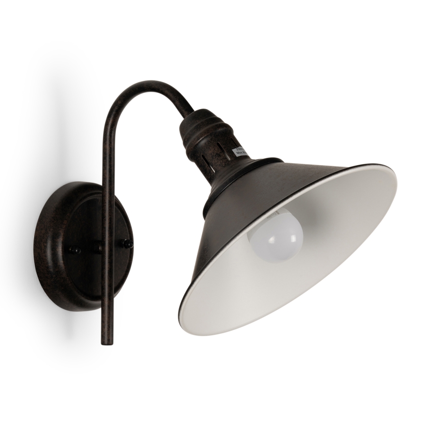 BRILAGI - Sienas lampa FORGE 1xE27/60W/230V melna