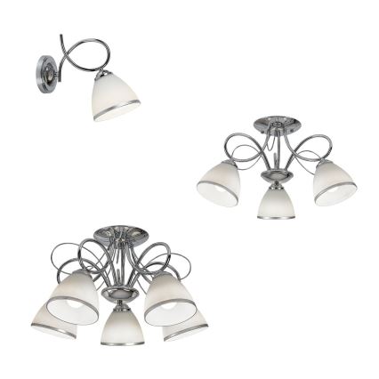 Brilagi - Sienas lampa FRED 1xE27/60W/230V spīdīgs hroms