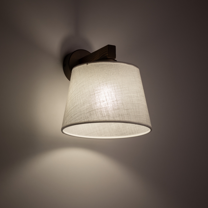 Brilagi - Sienas lampa LATTE 1xE27/60W/230V priede/balta