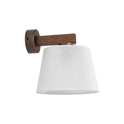 Brilagi - Sienas lampa LATTE 1xE27/60W/230V priede/balta