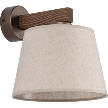 Brilagi - Sienas lampa LATTE 1xE27/60W/230V priede/bēšs