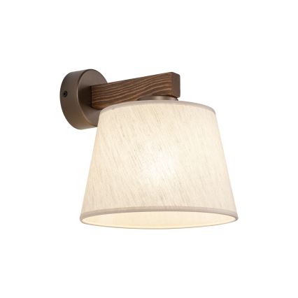 Brilagi - Sienas lampa LATTE 1xE27/60W/230V priede/bēšs