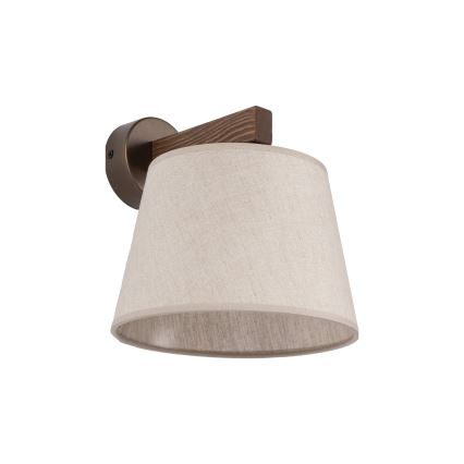 Brilagi - Sienas lampa LATTE 1xE27/60W/230V priede/bēšs