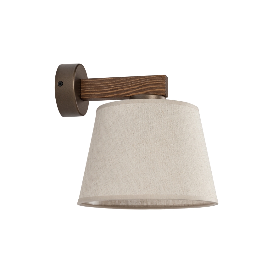 Brilagi - Sienas lampa LATTE 1xE27/60W/230V priede/bēšs