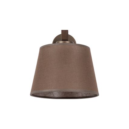 Brilagi - Sienas lampa LATTE 1xE27/60W/230V priede/brūna