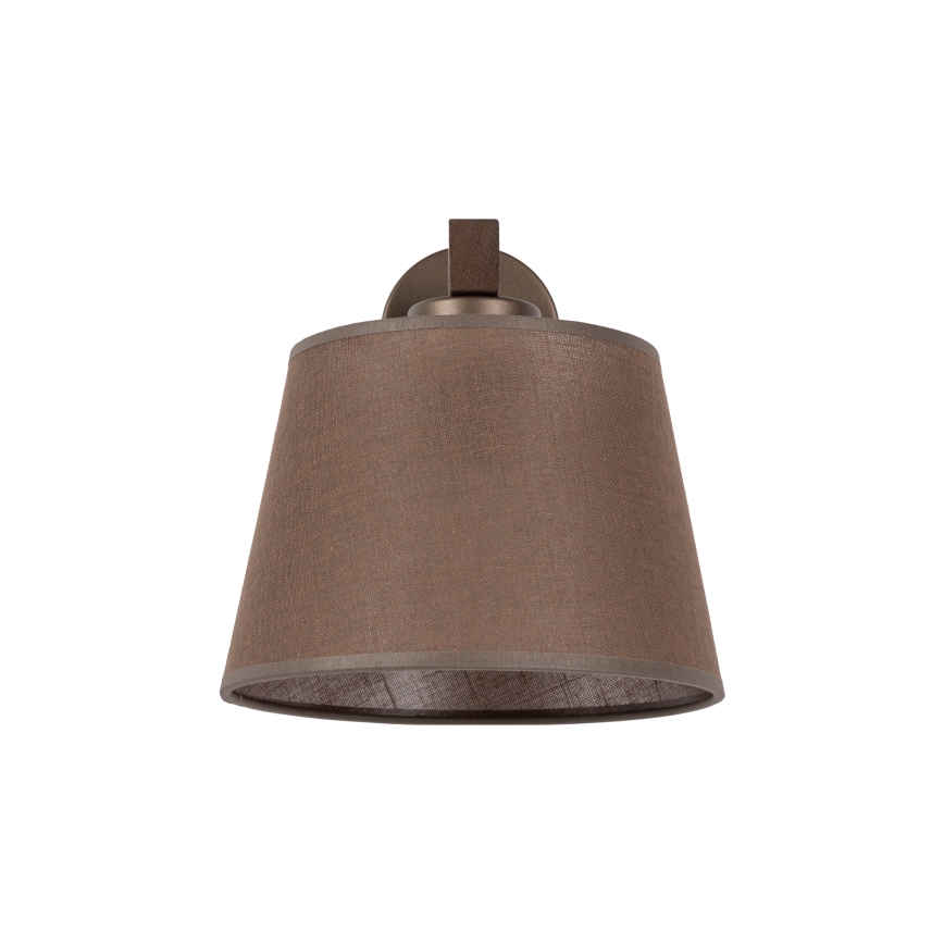 Brilagi - Sienas lampa LATTE 1xE27/60W/230V priede/brūna