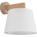 Brilagi - Sienas lampa LATTE SABIA 1xE27/60W/230V priede/balta
