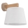 Brilagi - Sienas lampa LATTE SABIA 1xE27/60W/230V priede/balta