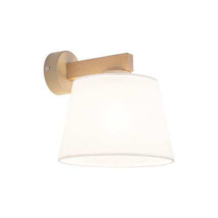 Brilagi - Sienas lampa LATTE SABIA 1xE27/60W/230V priede/balta