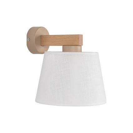 Brilagi - Sienas lampa LATTE SABIA 1xE27/60W/230V priede/balta