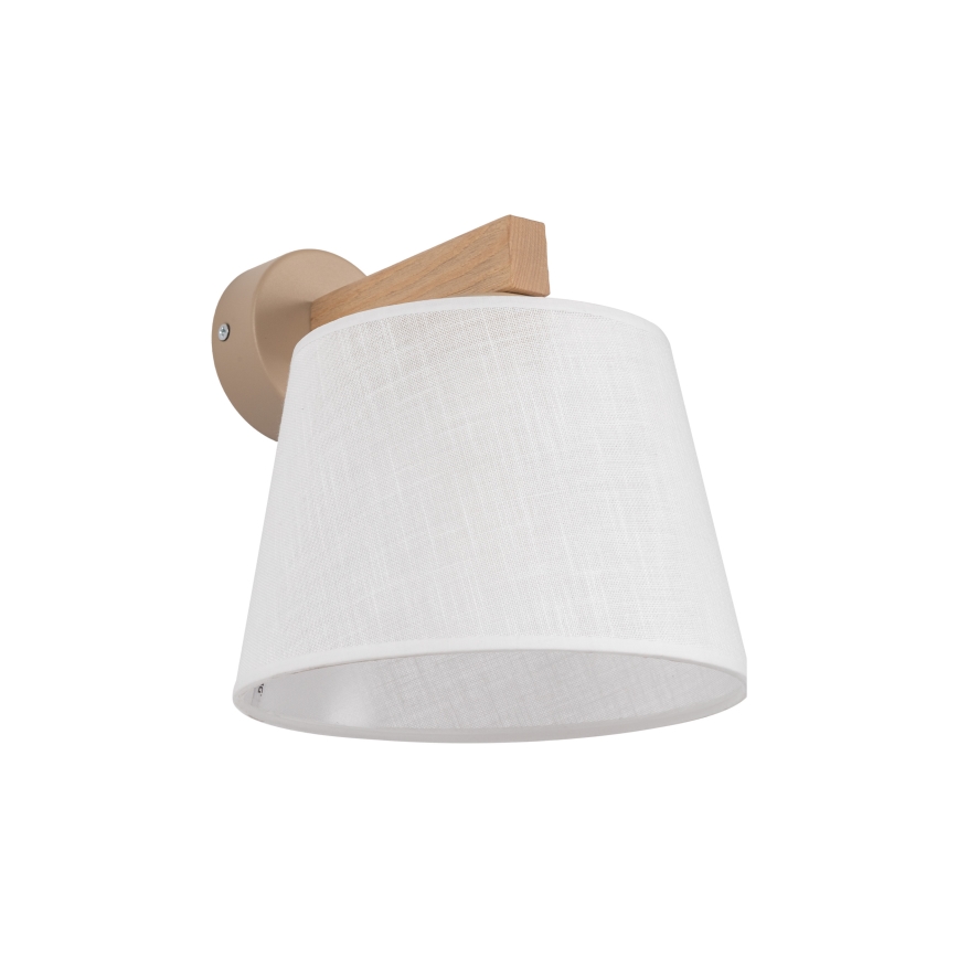 Brilagi - Sienas lampa LATTE SABIA 1xE27/60W/230V priede/balta