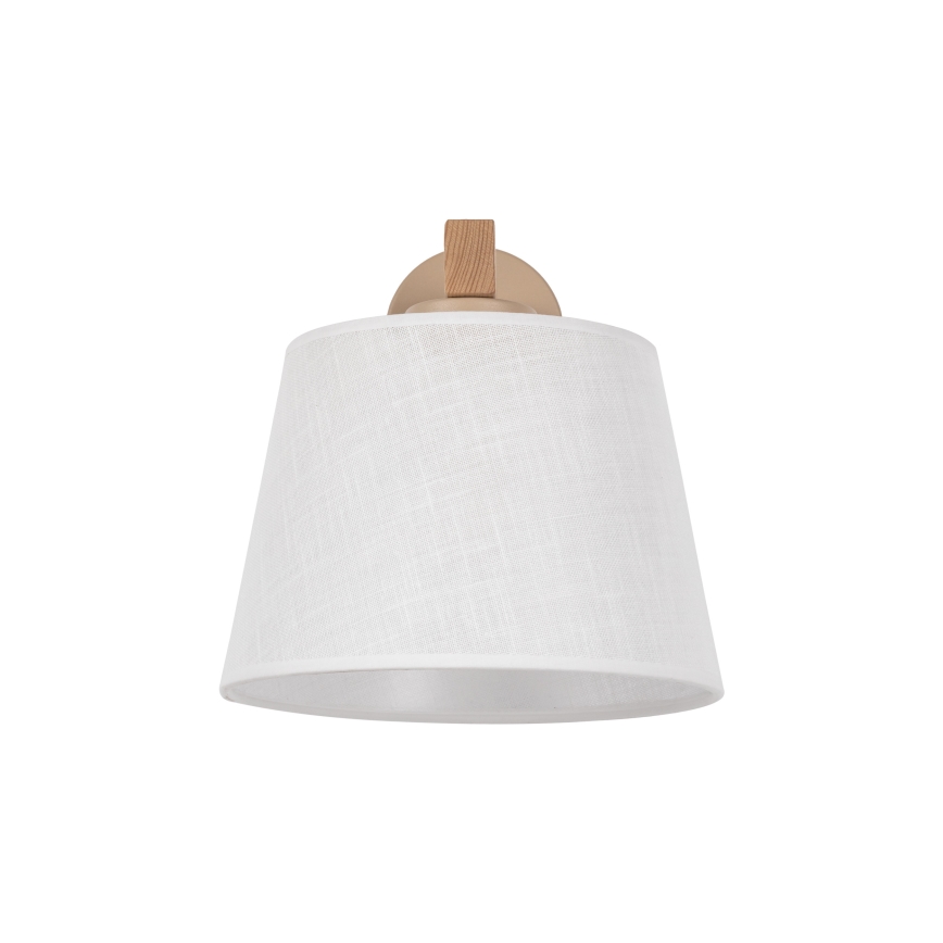 Brilagi - Sienas lampa LATTE SABIA 1xE27/60W/230V priede/balta