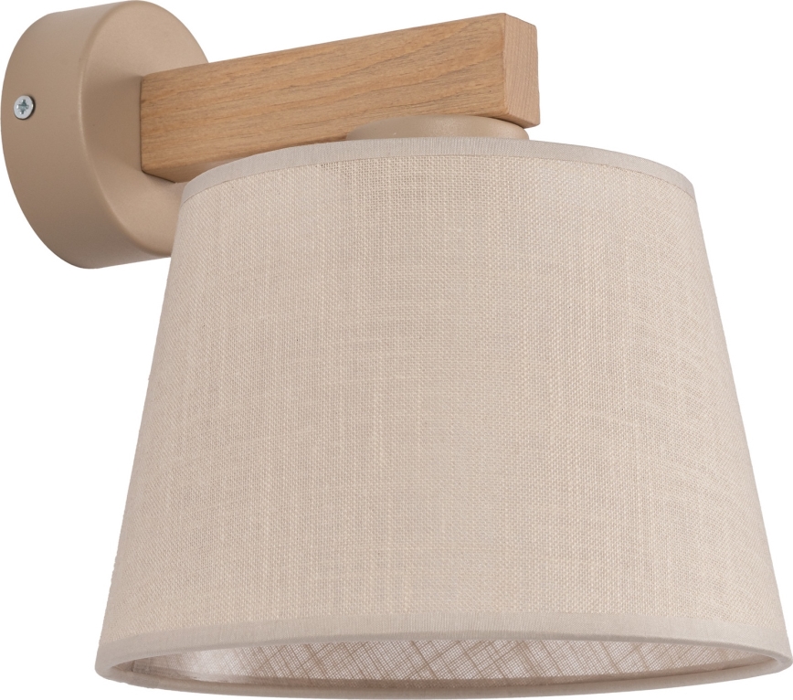 Brilagi - Sienas lampa LATTE SABIA 1xE27/60W/230V priede/bēša