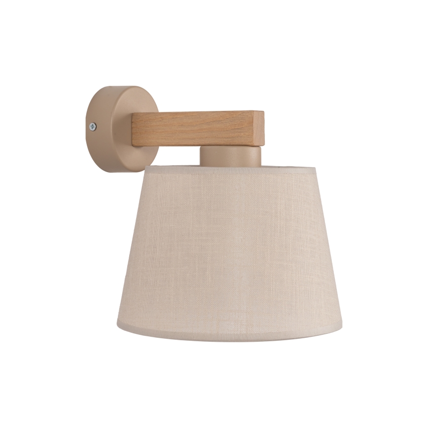 Brilagi - Sienas lampa LATTE SABIA 1xE27/60W/230V priede/bēša