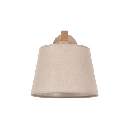 Brilagi - Sienas lampa LATTE SABIA 1xE27/60W/230V priede/bēša