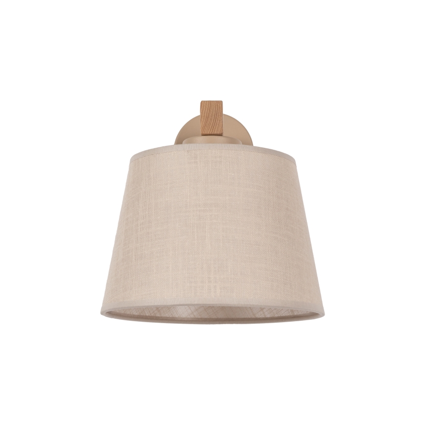 Brilagi - Sienas lampa LATTE SABIA 1xE27/60W/230V priede/bēša