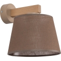 Brilagi - Sienas lampa LATTE SABIA 1xE27/60W/230V priede/brūna
