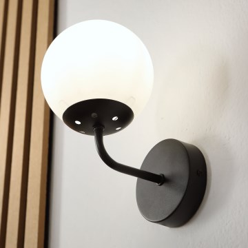 Brilagi - Sienas lampa MALIVA 1xE14/15W/230V melna/balta