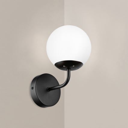 Brilagi - Sienas lampa MALIVA 1xE14/15W/230V melna/balta