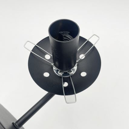 Brilagi - Sienas lampa MALIVA 1xE14/15W/230V melna/caurspīdīga