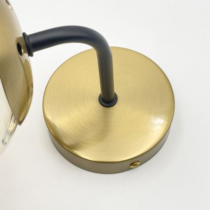 Brilagi - Sienas lampa MALIVA 1xE14/15W/230V zelta krāsas