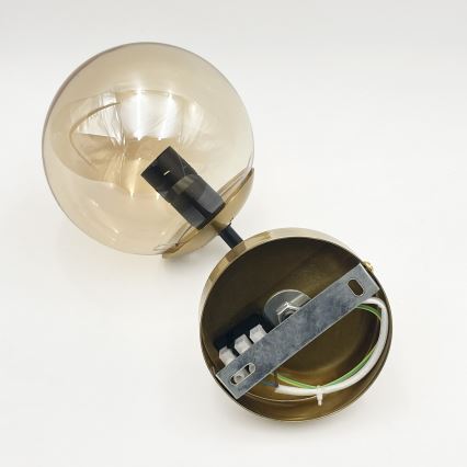 Brilagi - Sienas lampa MALIVA 1xE14/15W/230V zelta krāsas