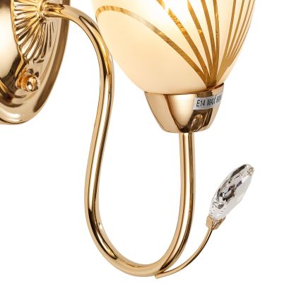 Brilagi - Sienas lampa MEGAPOLIS 1xE14/60W/230V zelta