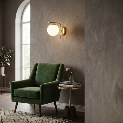 BRILAGI - Sienas lampa MILO 1xE27/60W/230V zelta
