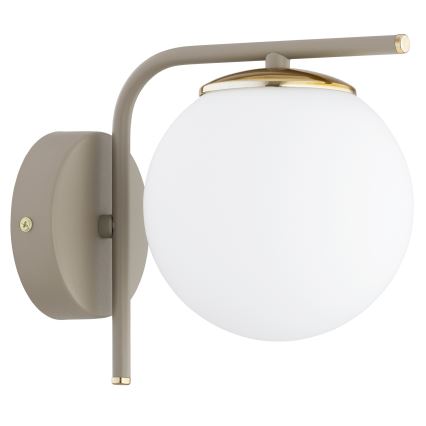 Brilagi - Sienas lampa MILO ECRU 1xE27/60W/230V bēša/zeltaina