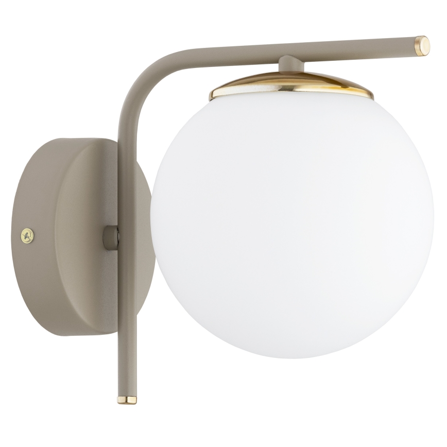 Brilagi - Sienas lampa MILO ECRU 1xE27/60W/230V bēša/zeltaina