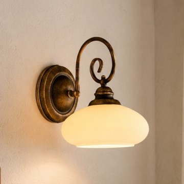 BRILAGI - Sienas lampa MOLLERO 1xE27/15W/230V bronza/patina