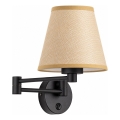 BRILAGI - Sienas lampa NUBILA 1xE27/15W/230V bēša/melna